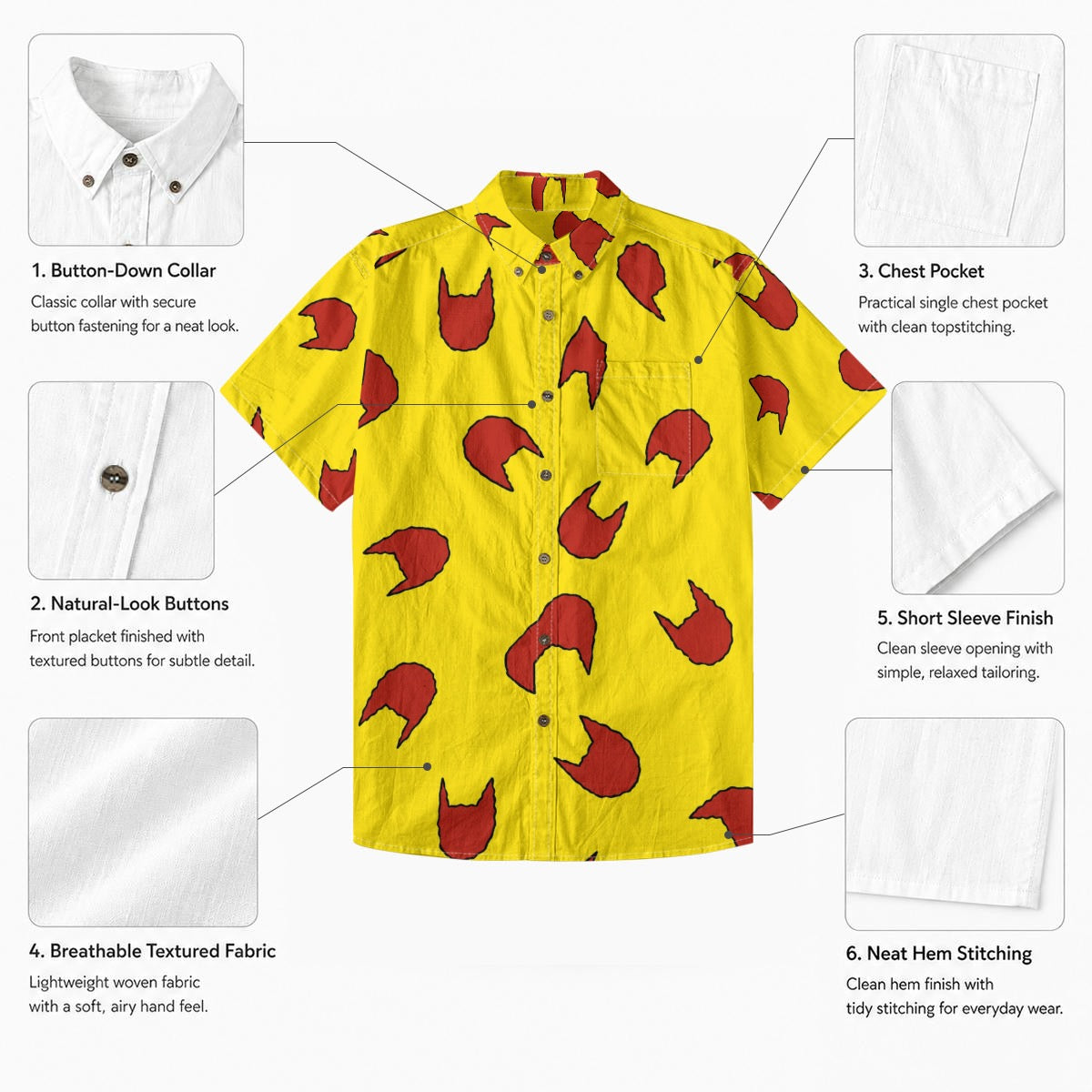 Kill Cat Button Up