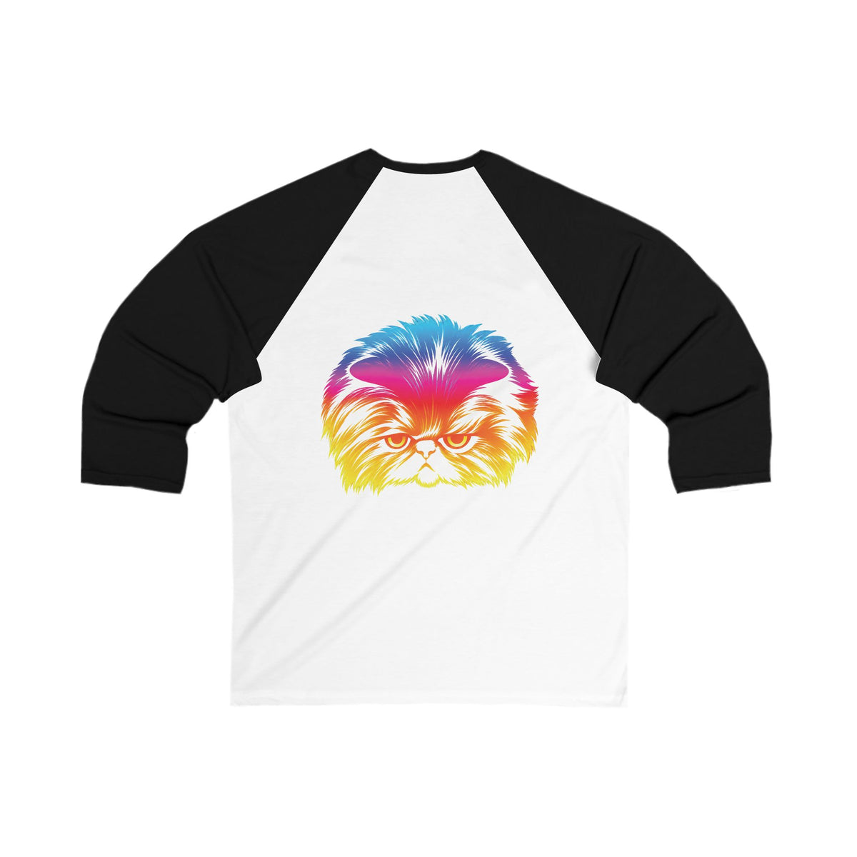 Adult Size Unisex Odd future Rainbow Cat Raglan Tee
