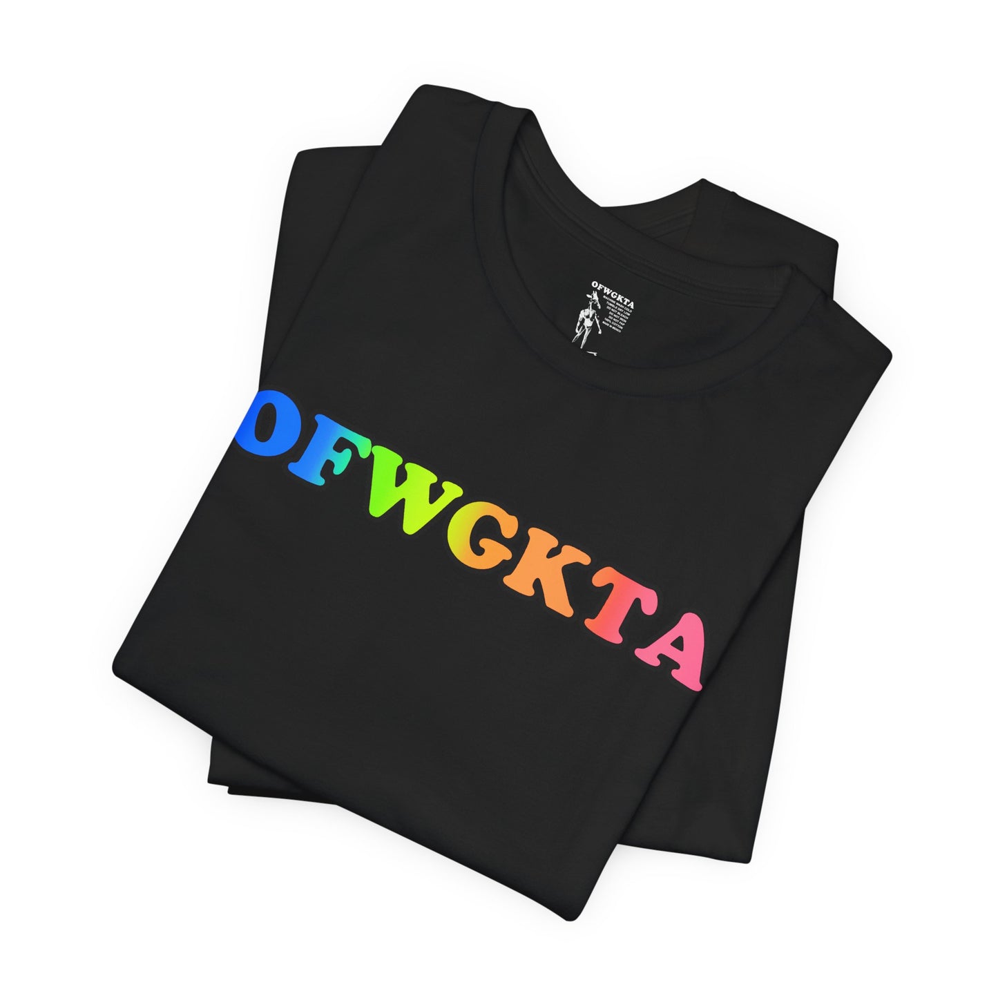 OFWGKTA Rainbow Text Tee