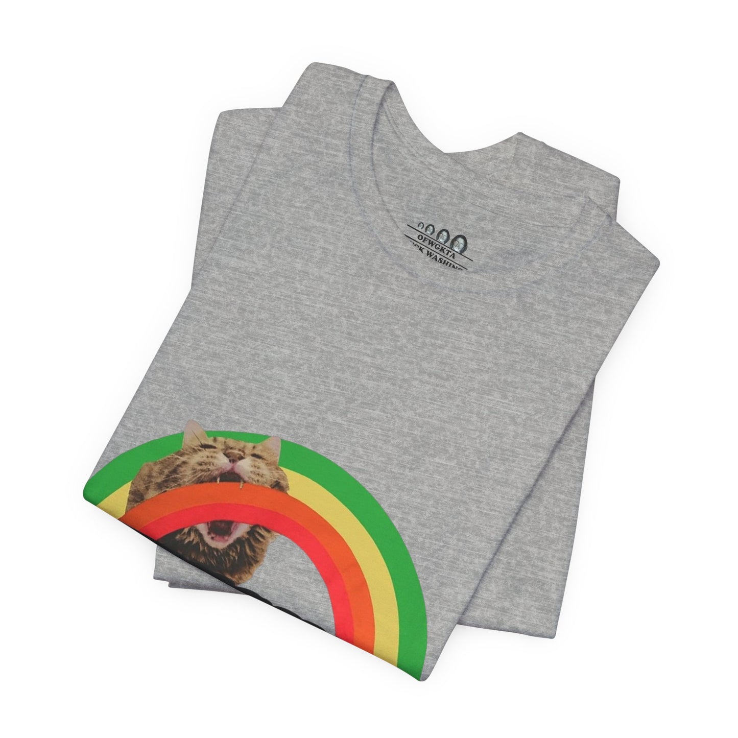 Unisex OFWGKTA Rainbow Cat Tee