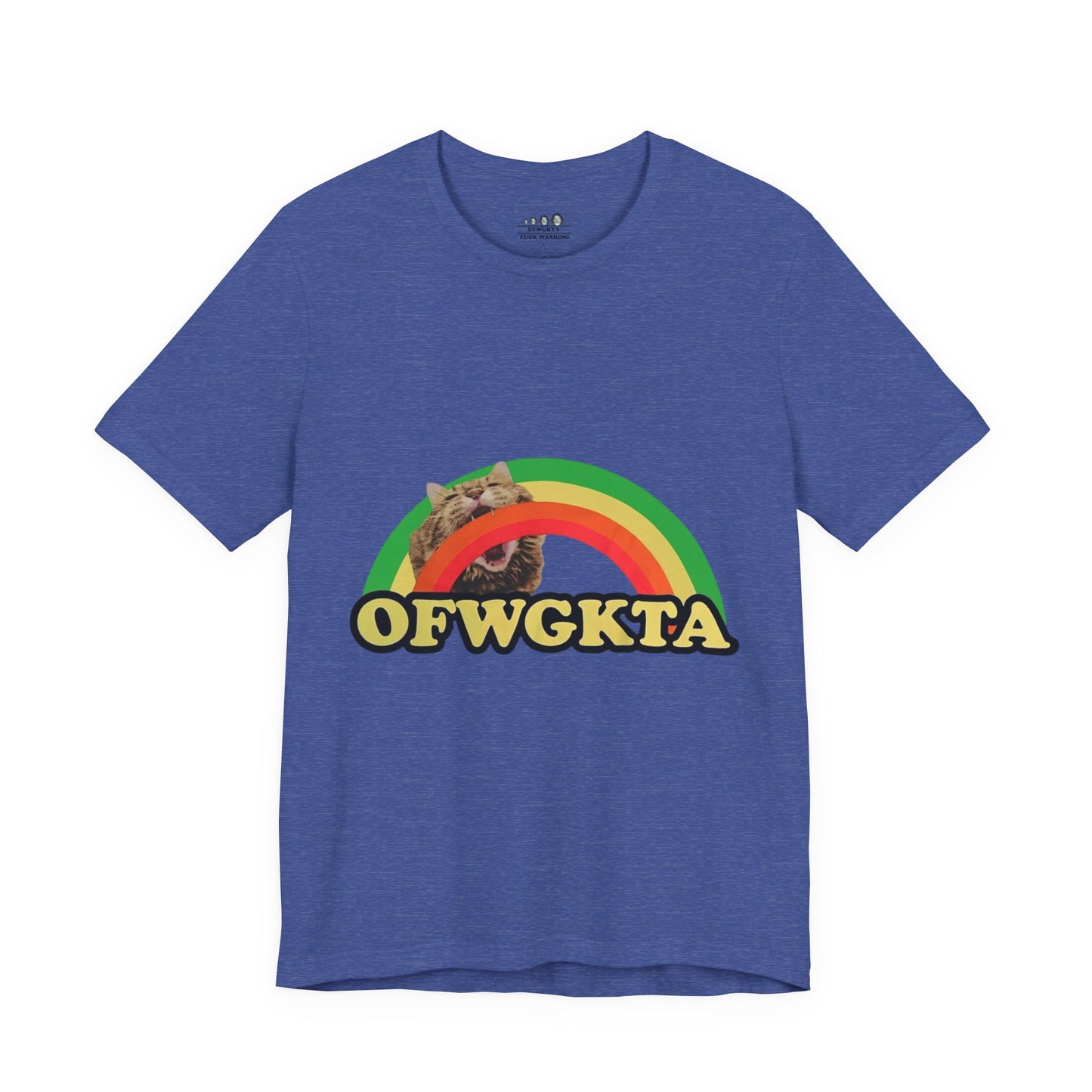 Unisex OFWGKTA Rainbow Cat Tee