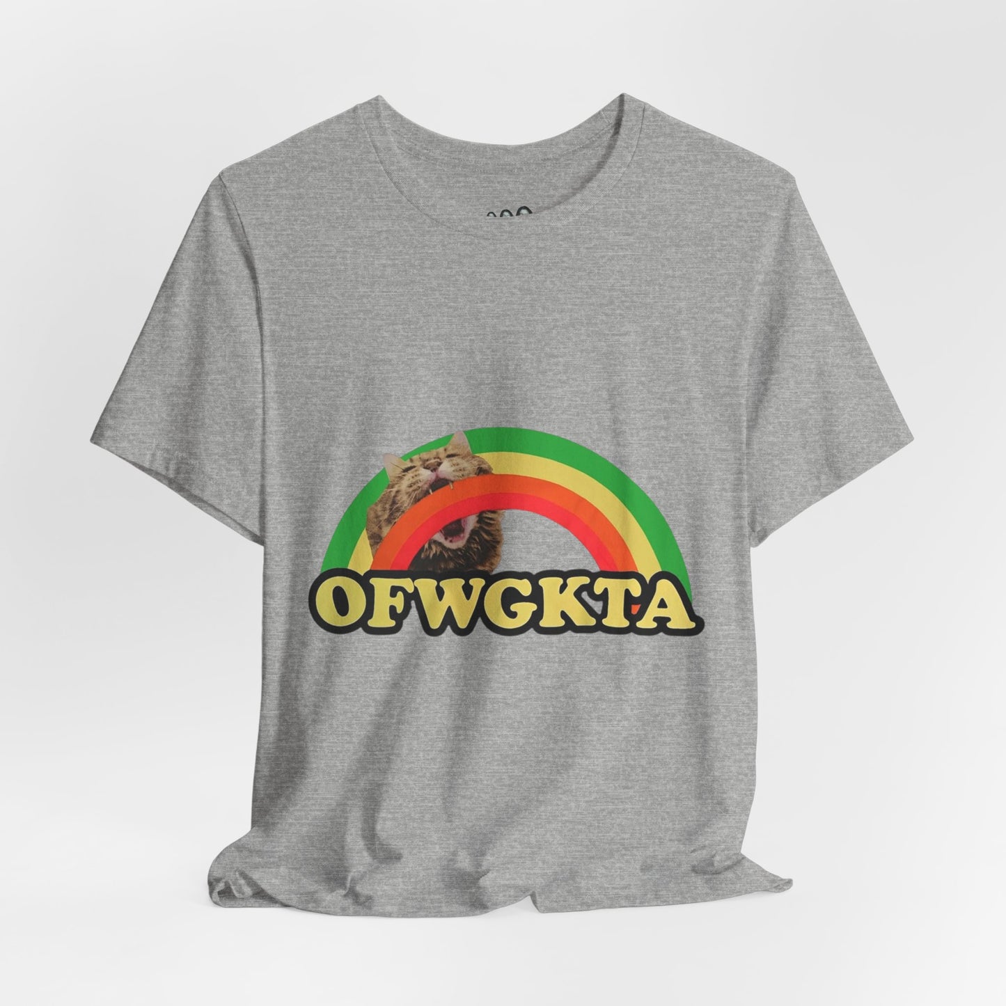 Unisex OFWGKTA Rainbow Cat Tee