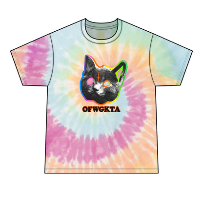 Tron Cat Tie-Dye Tee (NO TAG)