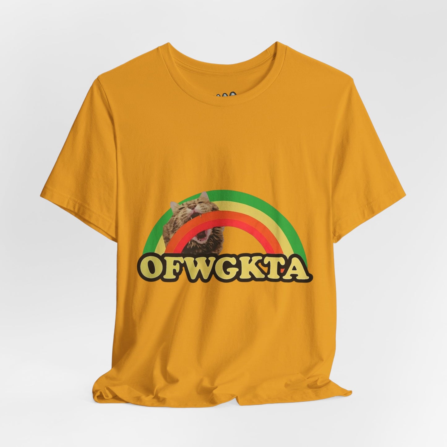 Unisex OFWGKTA Rainbow Cat Tee