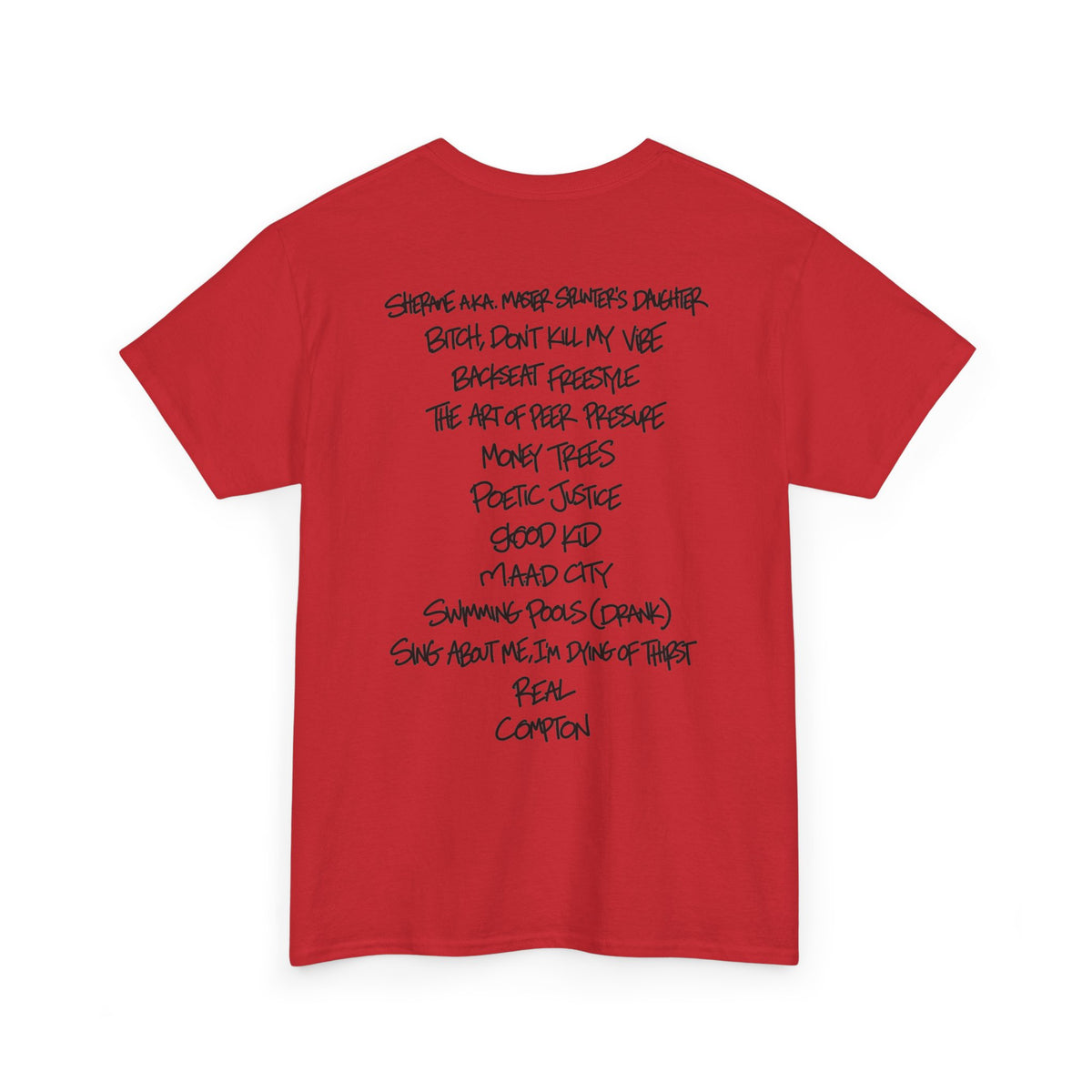 good kid, m.A.A.d city Tracklist Tee