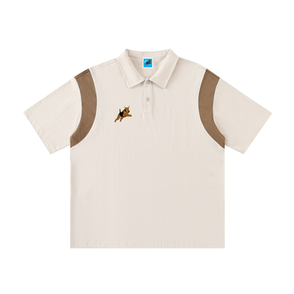 Jumping Dog Cotton Polo Shirt
