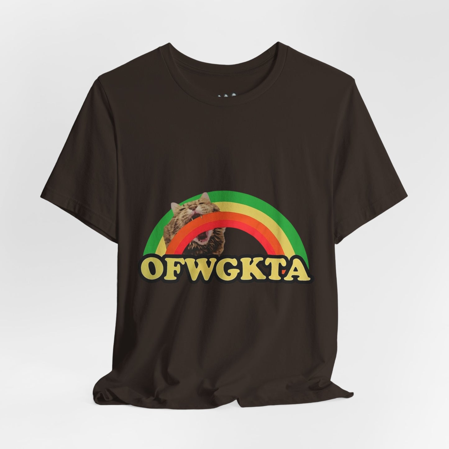Unisex OFWGKTA Rainbow Cat Tee