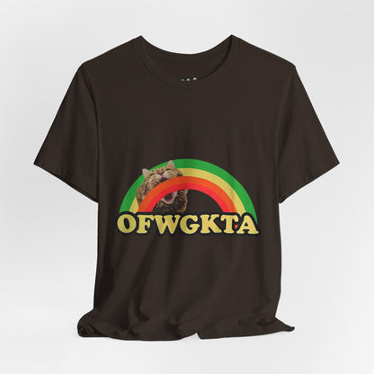 Unisex OFWGKTA Rainbow Cat Tee