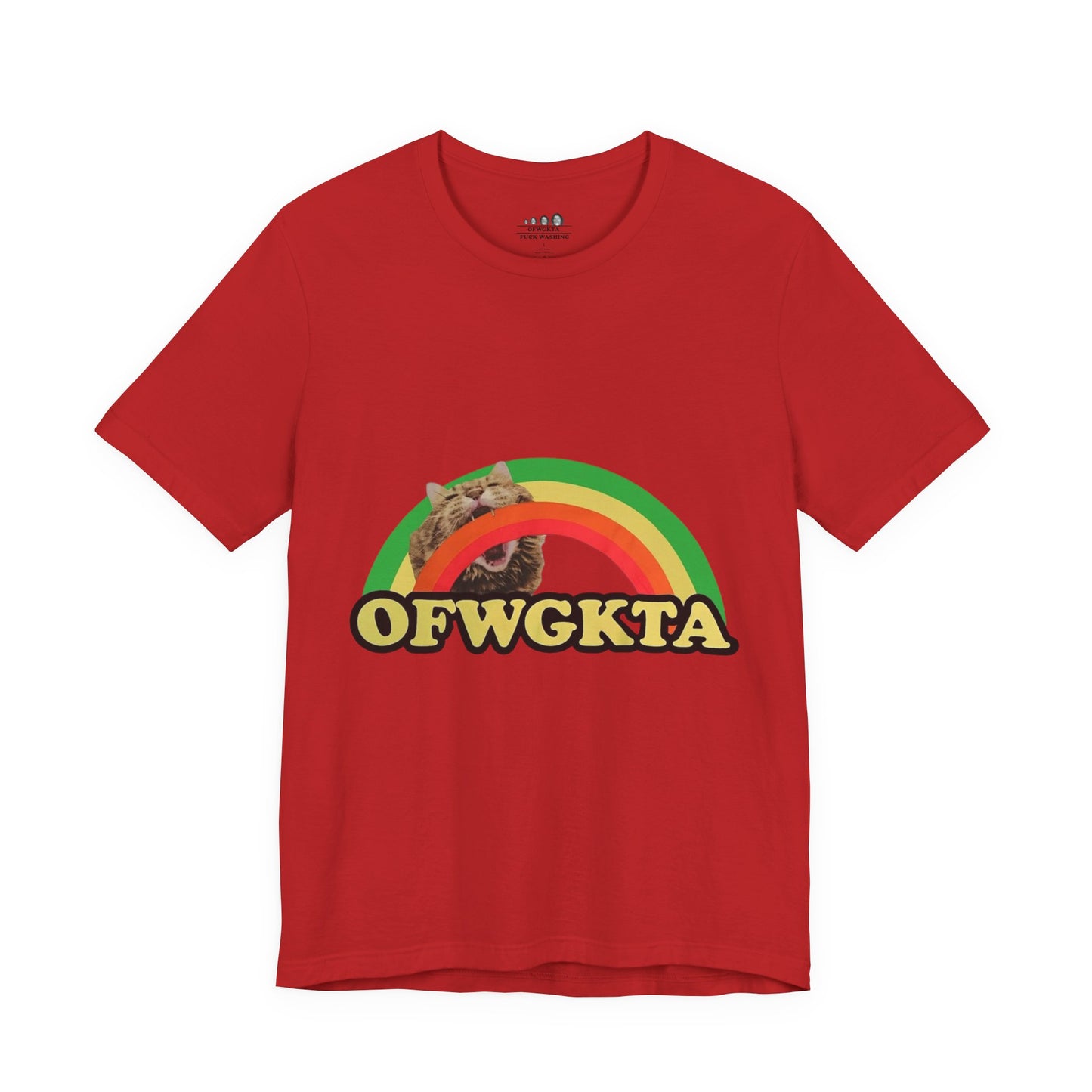 Unisex OFWGKTA Rainbow Cat Tee