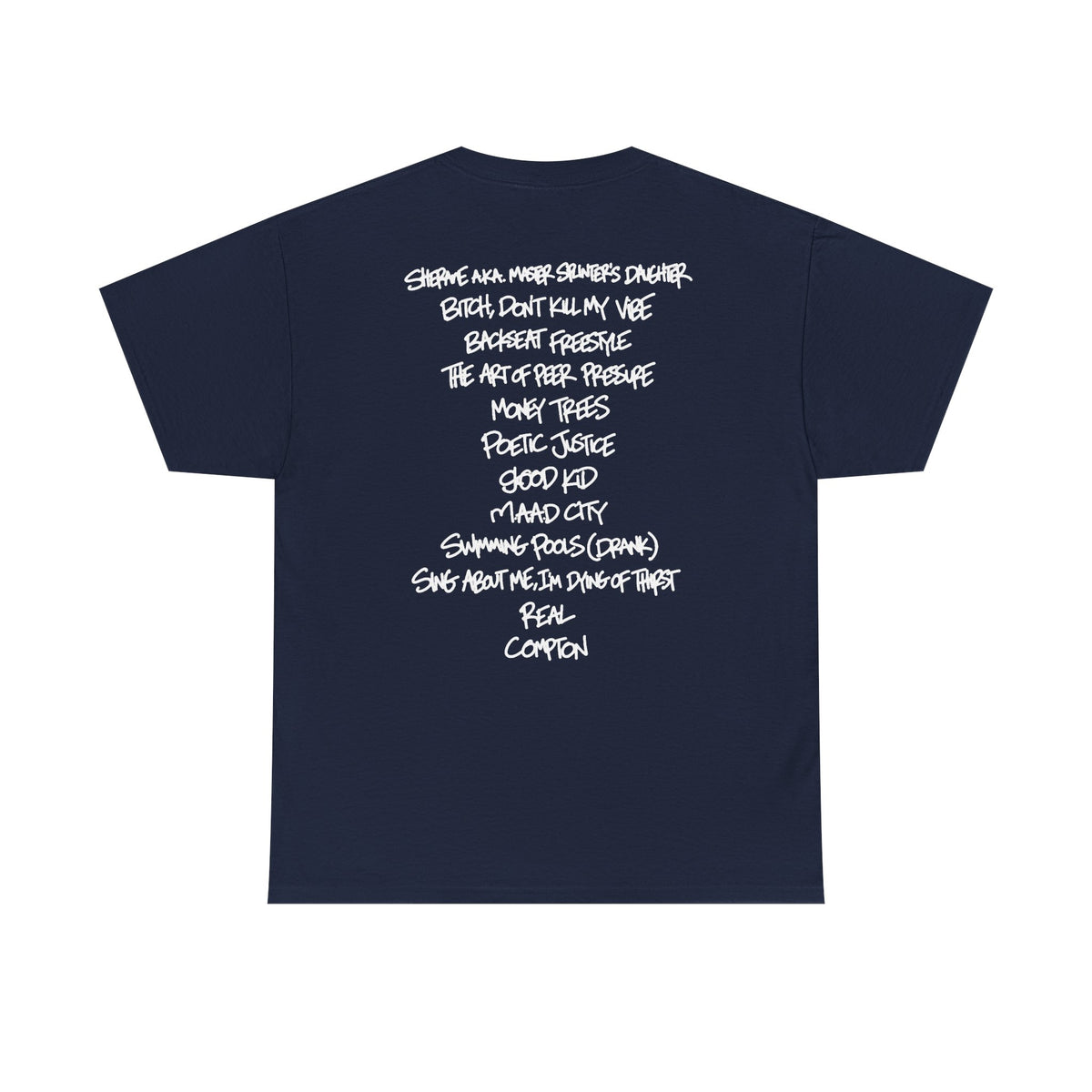 good kid, m.A.A.d city Tracklist Tee