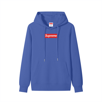 Classic Unisex Box Logo Cotton Hoodie (WOVEN TAG)