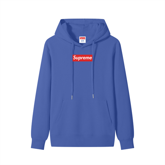 Classic Unisex Box Logo Cotton Hoodie (WOVEN TAG)