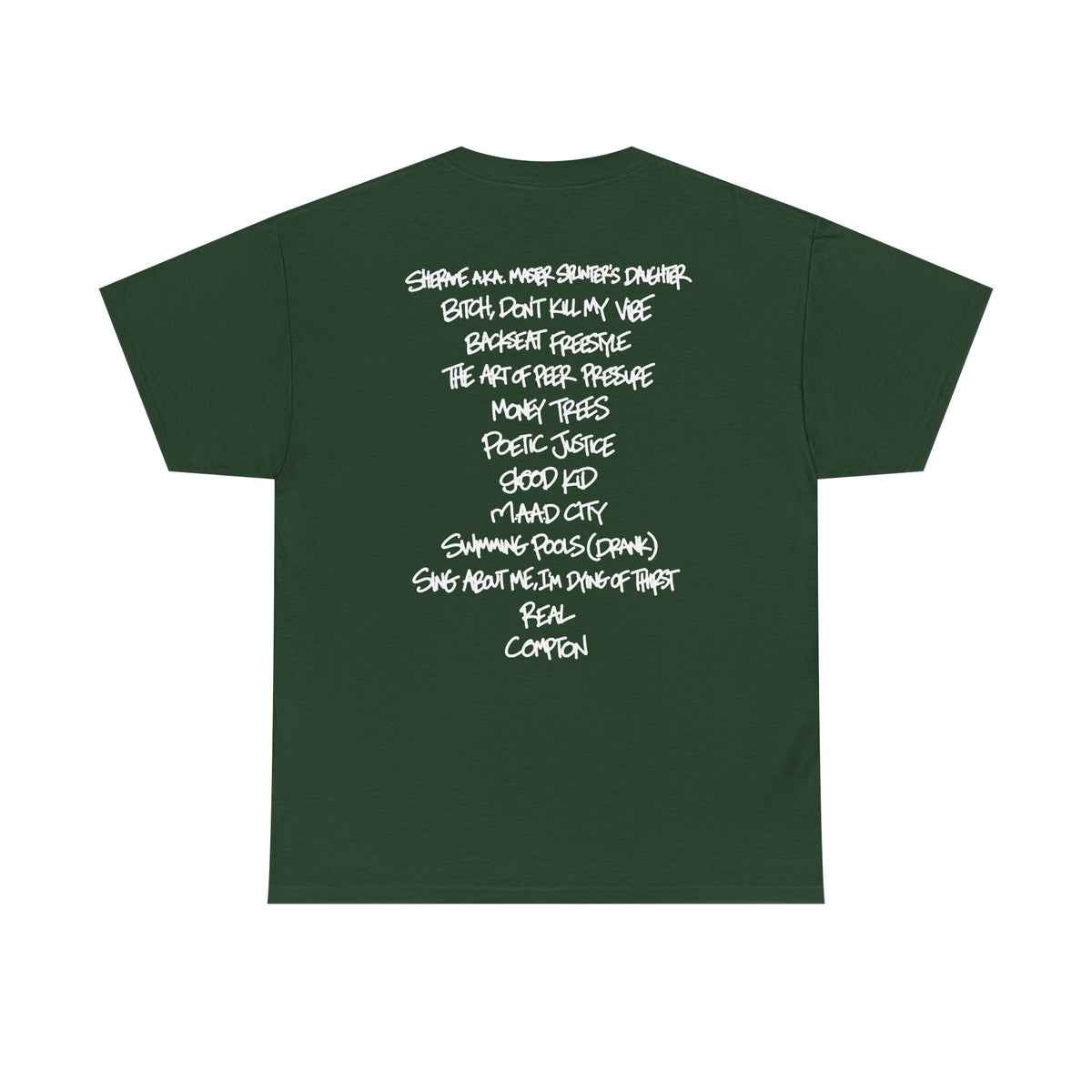 good kid, m.A.A.d city Tracklist Tee