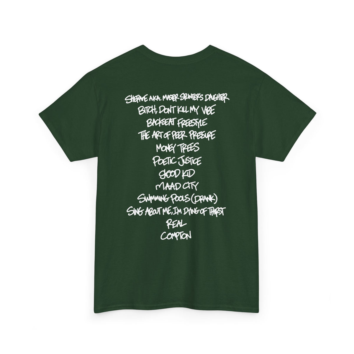 good kid, m.A.A.d city Tracklist Tee