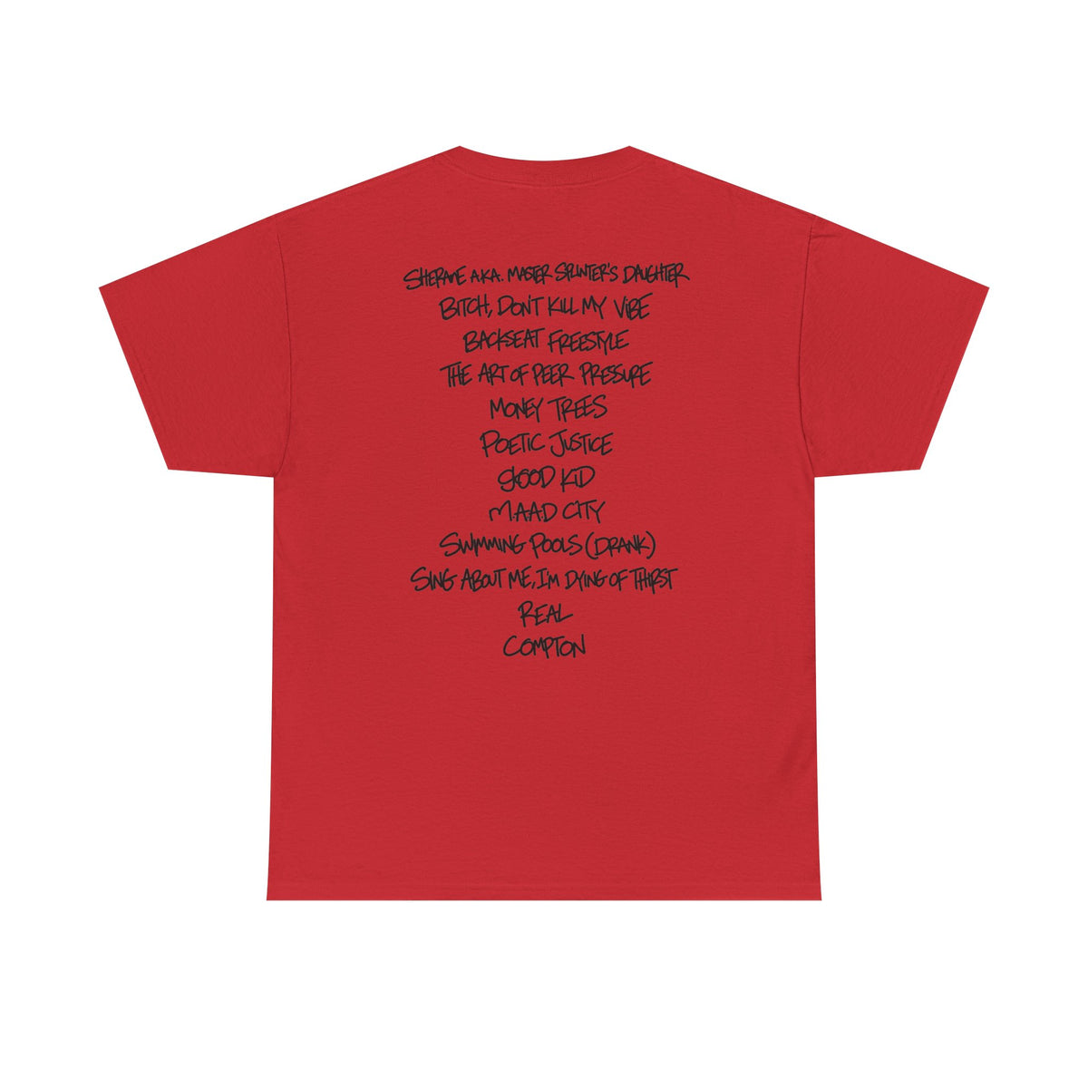good kid, m.A.A.d city Tracklist Tee