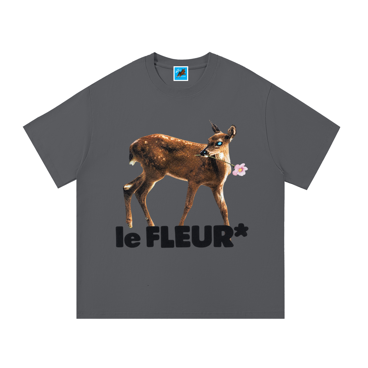 Le Fleur Deer Cotton Tee