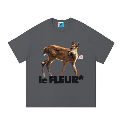 Le Fleur Deer Cotton Tee