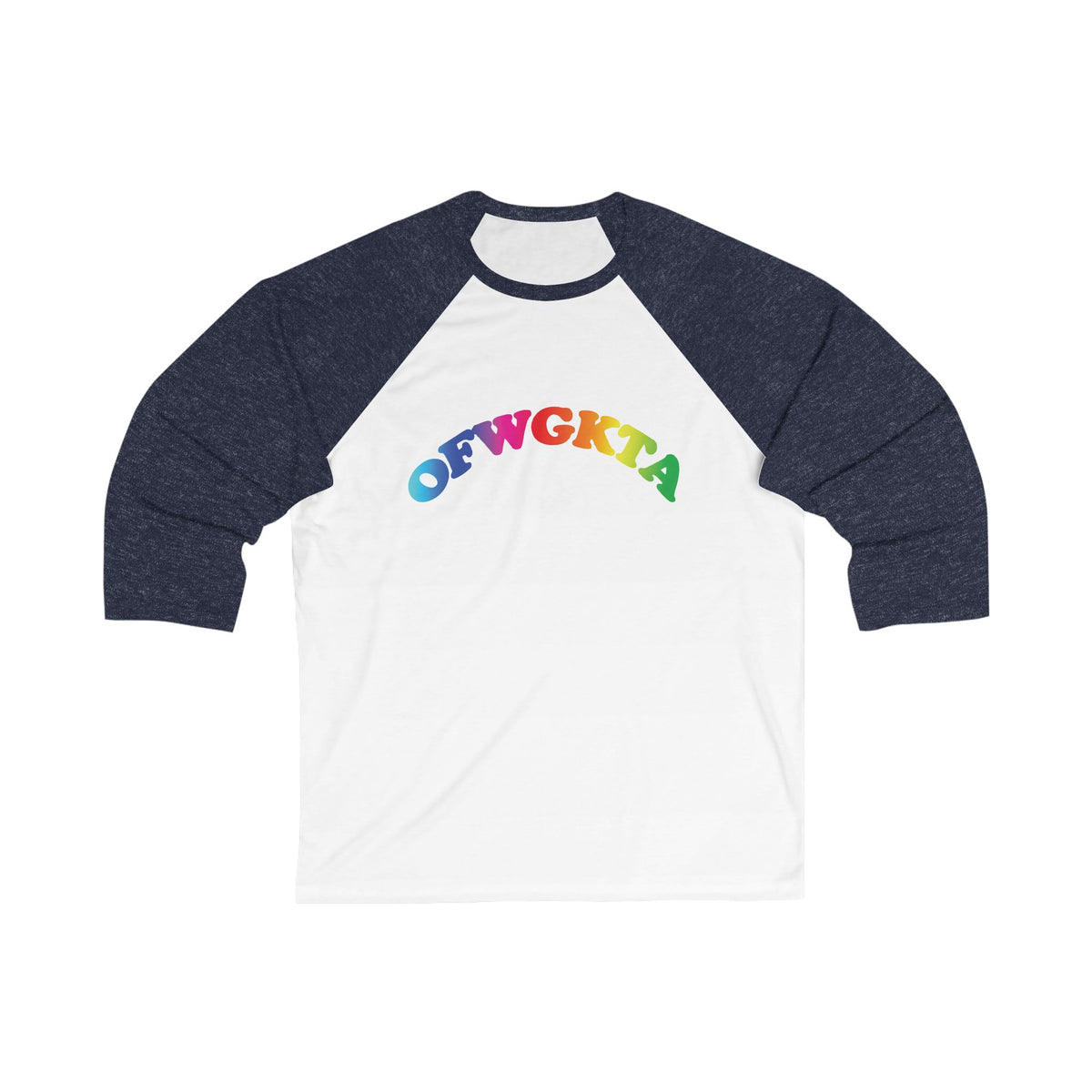 Adult Size Unisex Odd future Rainbow Cat Raglan Tee
