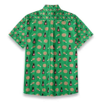 Chicken And Waffles Button Up