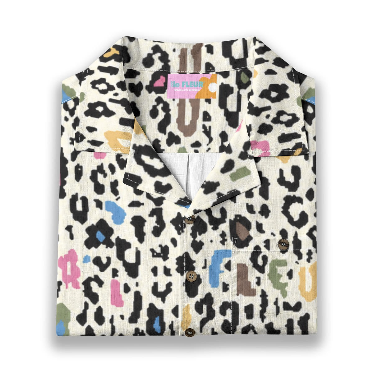 Digi Leopard Button Up