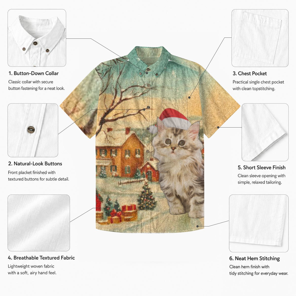 Santa Cat Shirt
