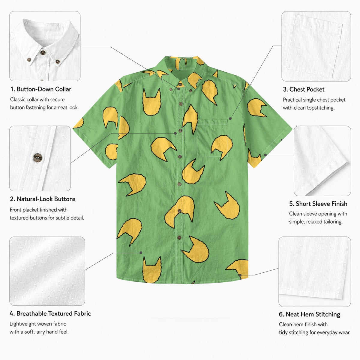 Kill Cat Button Up