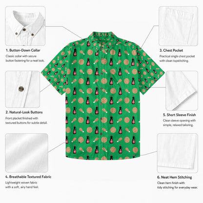 Chicken And Waffles Button Up