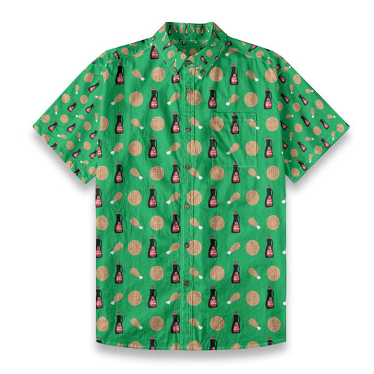 Chicken And Waffles Button Up