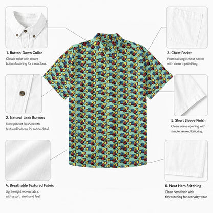 Golf Blocks Button Up