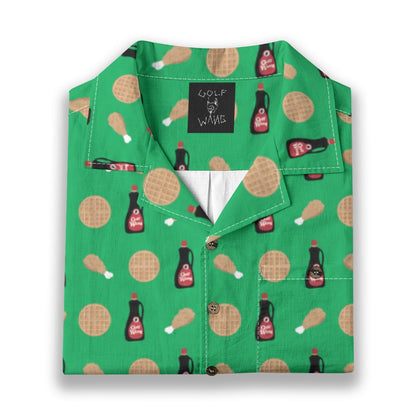 Chicken and Waffles Button Up
