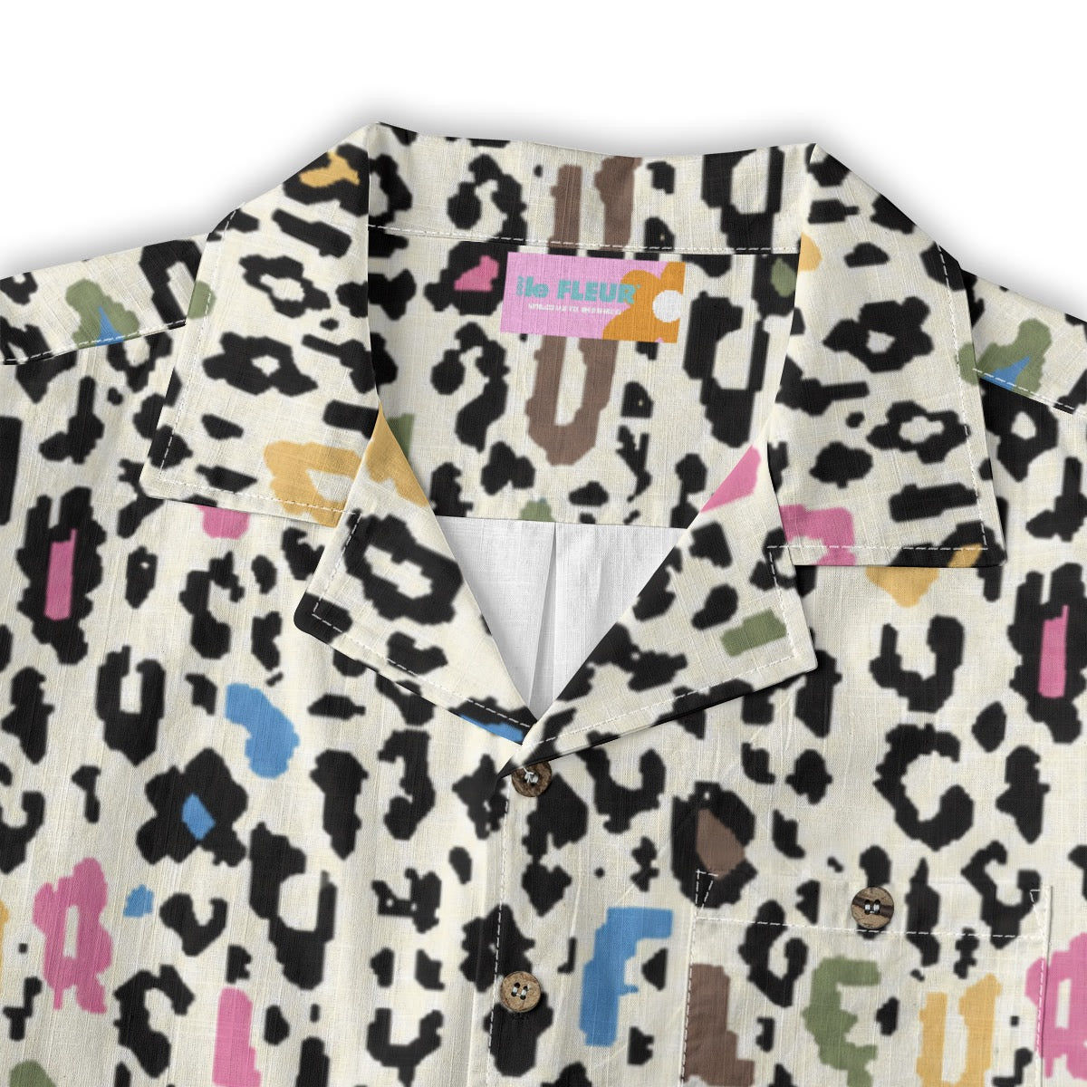 Digi Leopard Button Up