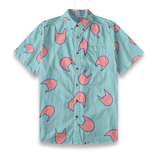 Kill Cat Button Up Cotton Candy Color