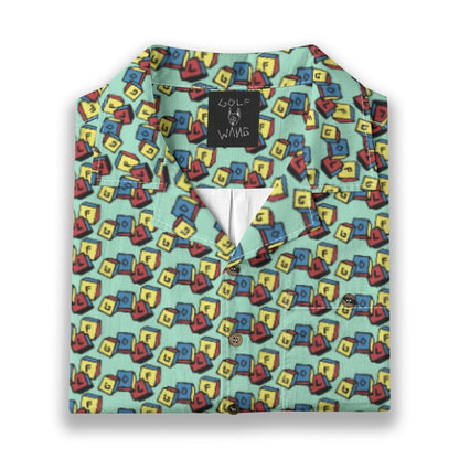 Golf Blocks Button Up
