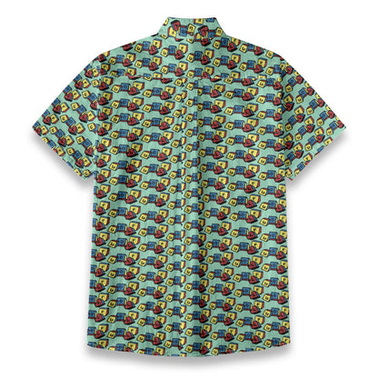 Golf Blocks Button Up