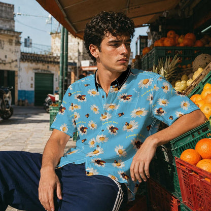 Bees Button Up