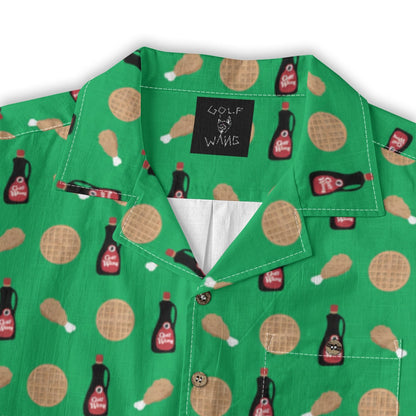Chicken and Waffles Button Up