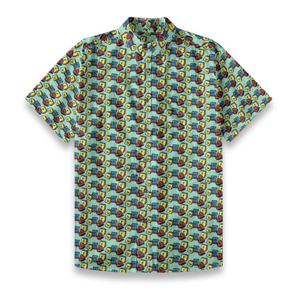 Golf Blocks Button Up