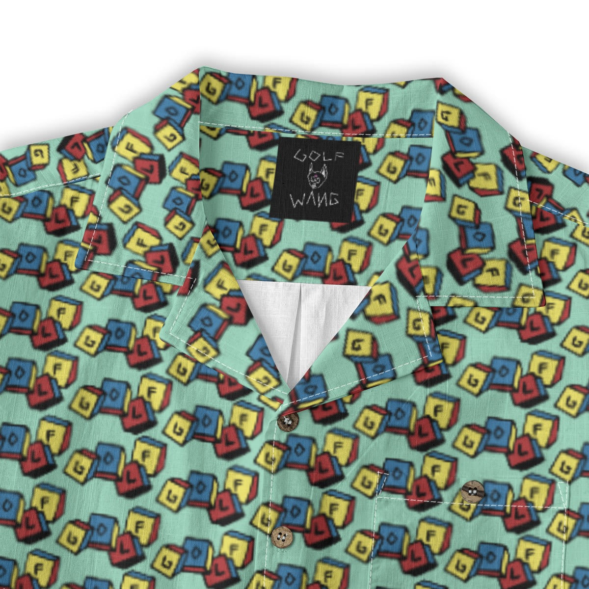 Golf Blocks Button Up