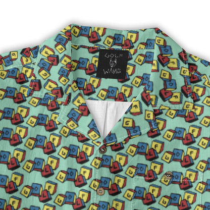 Golf Blocks Button Up