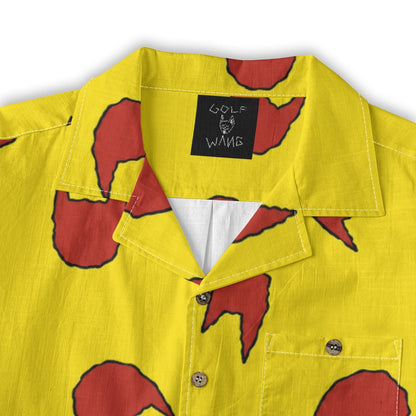 Kill Cat Button Up (Yellow/Red)