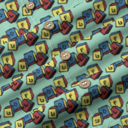 Golf Blocks Button Up