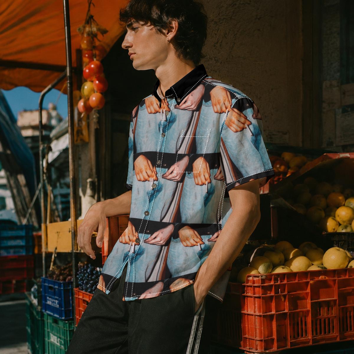 Cherry Bomb Button Up
