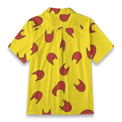 Kill Cat Button Up (Yellow/Red)