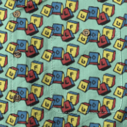 Golf Blocks Button Up