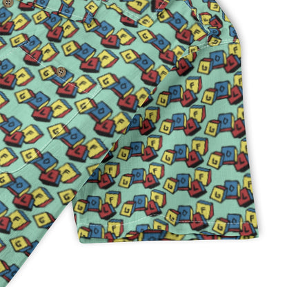 Golf Blocks Button Up
