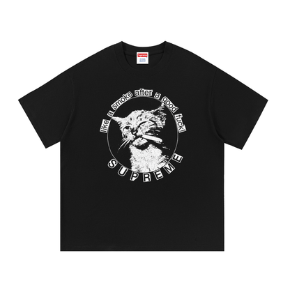 Box Logo Cat Cotton Tee
