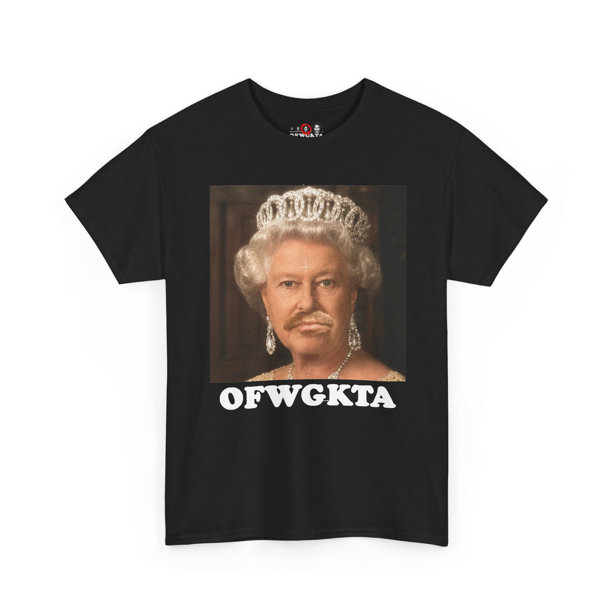 Queen Of England Mustache Tee