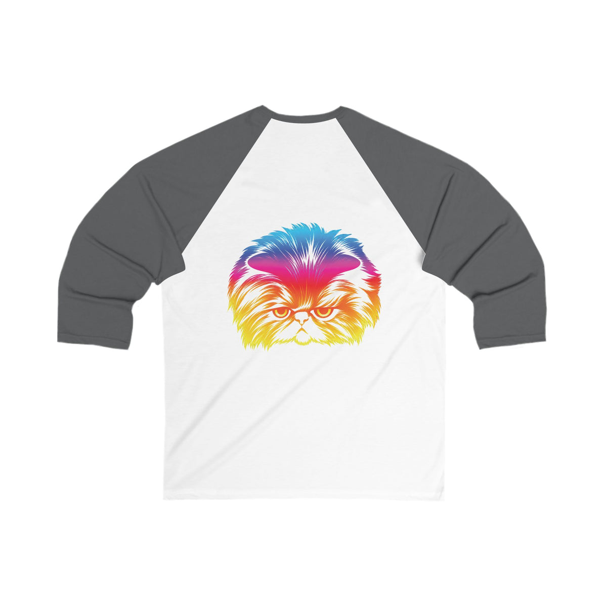 Adult Size Unisex Odd future Rainbow Cat Raglan Tee