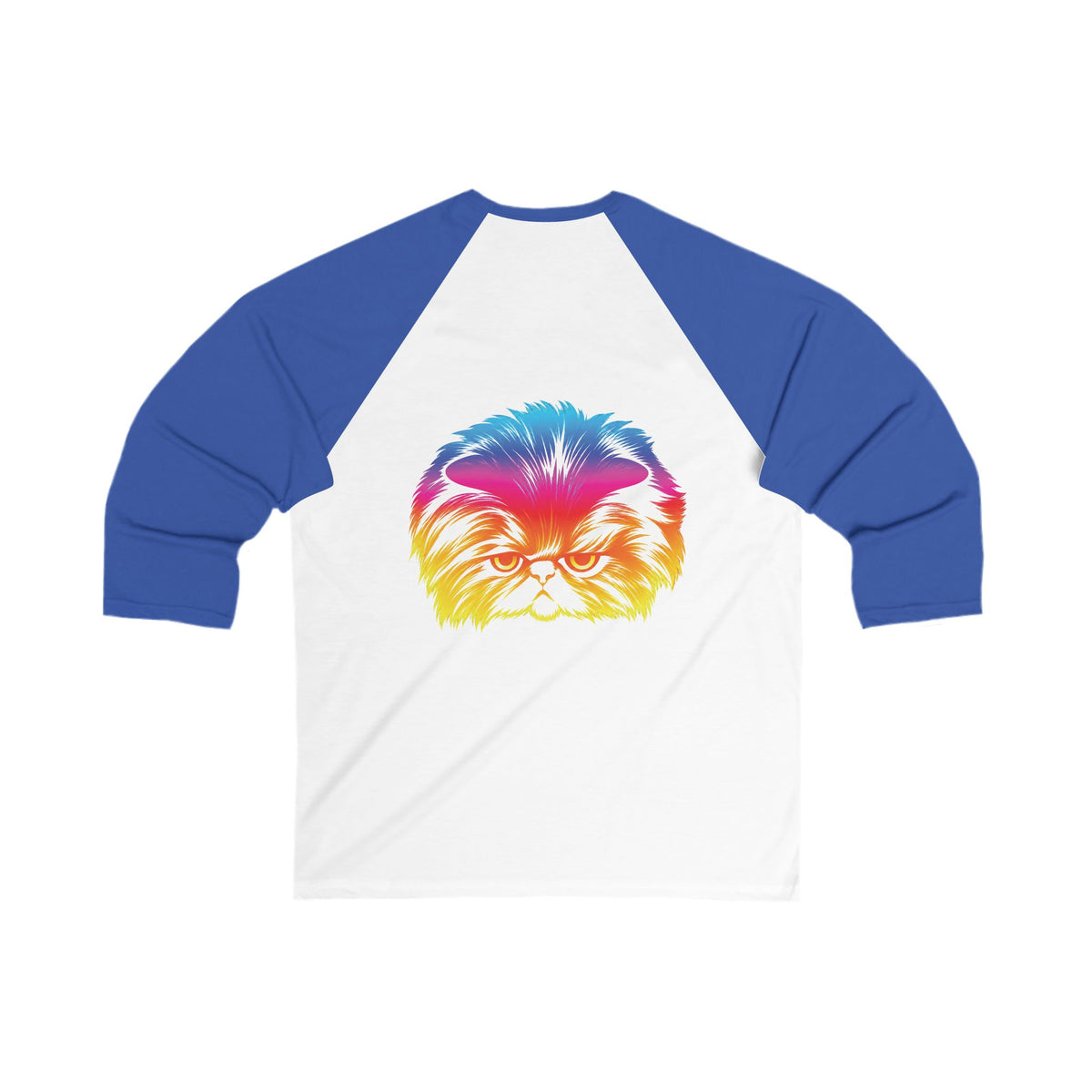 Adult Size Unisex Odd future Rainbow Cat Raglan Tee