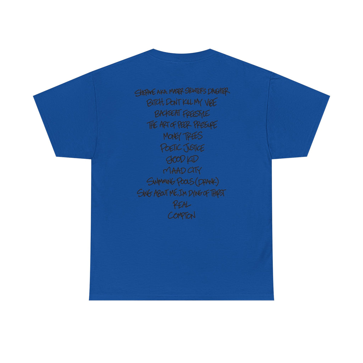 good kid, m.A.A.d city Tracklist Tee